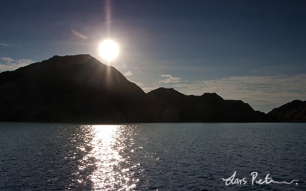 ...as the sun rose over Flores